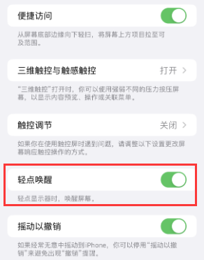 屯留苹果授权维修站分享iPhone轻点无法唤醒怎么办 